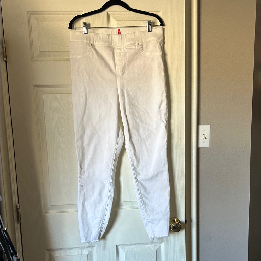 SPANX white Ankle & Cropped Jeans